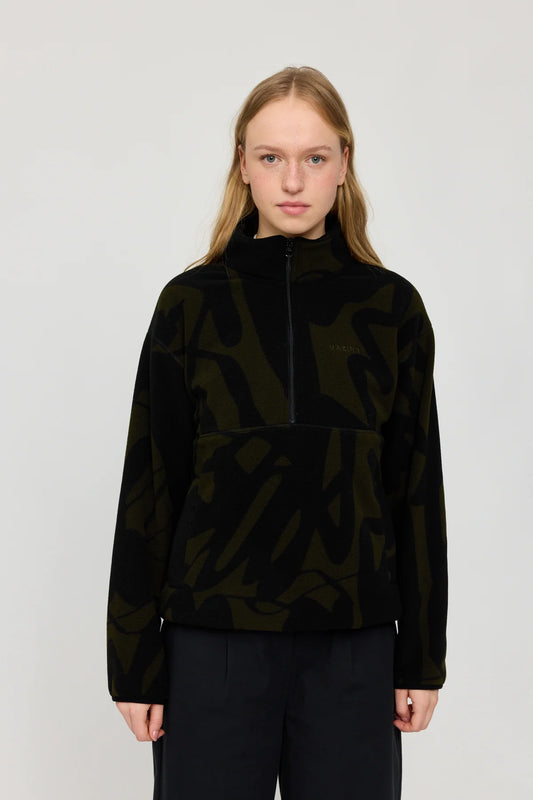 Mazine Nash Printed Fleece Half Zip