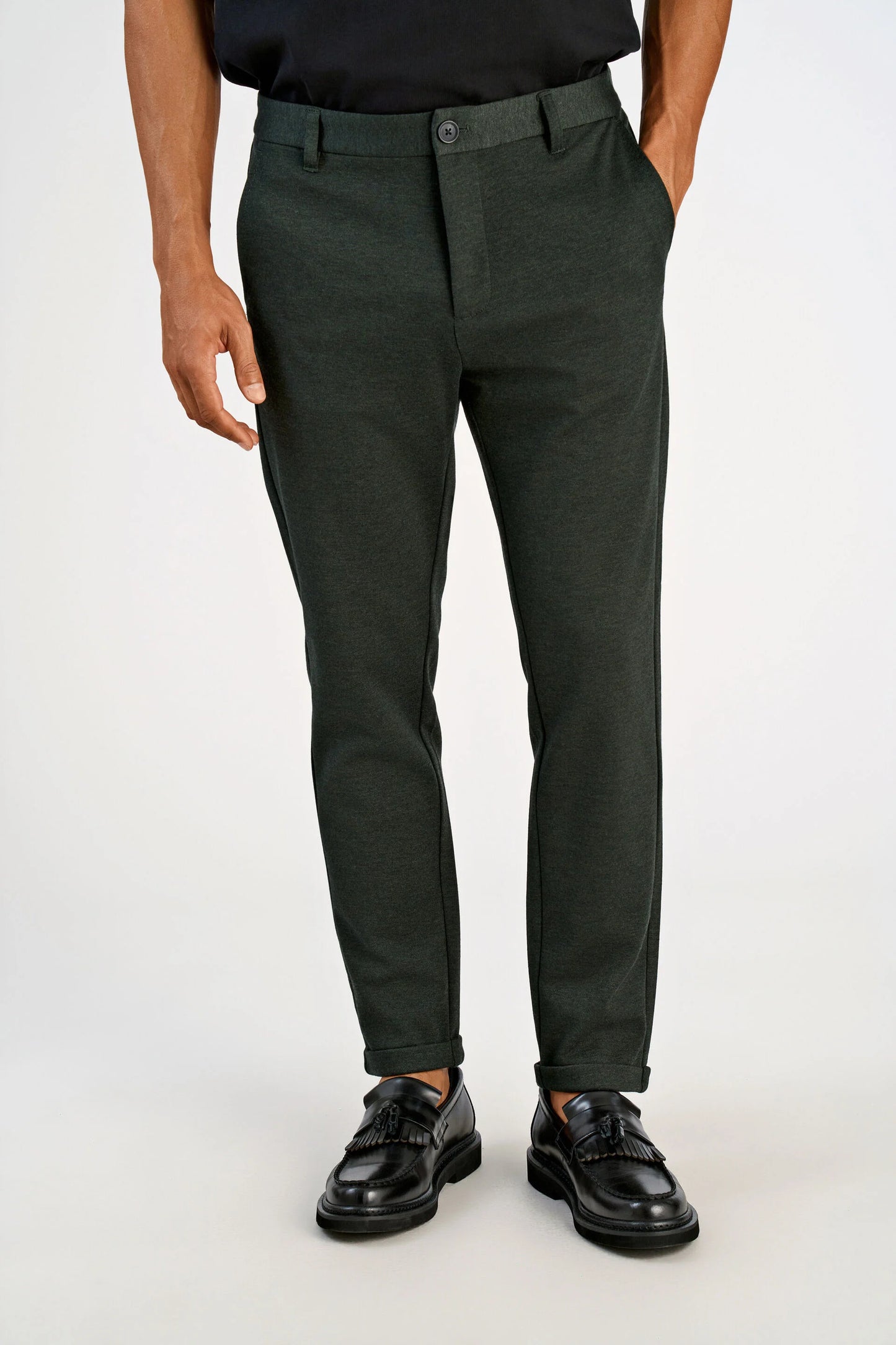 Lindbergh Slim Fit Stoffhose Cropped