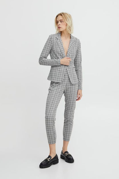 Ichi Kate Small Check Damen Blazer